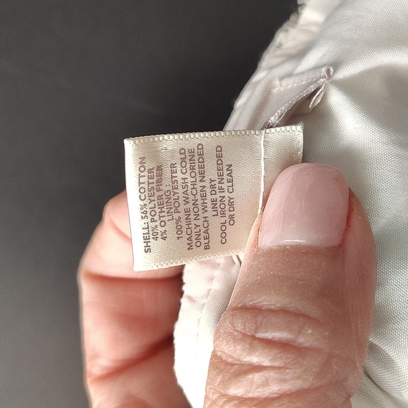 LOFT skirt Size 12 Ivory With Metallic Print - Picture 7 of 7